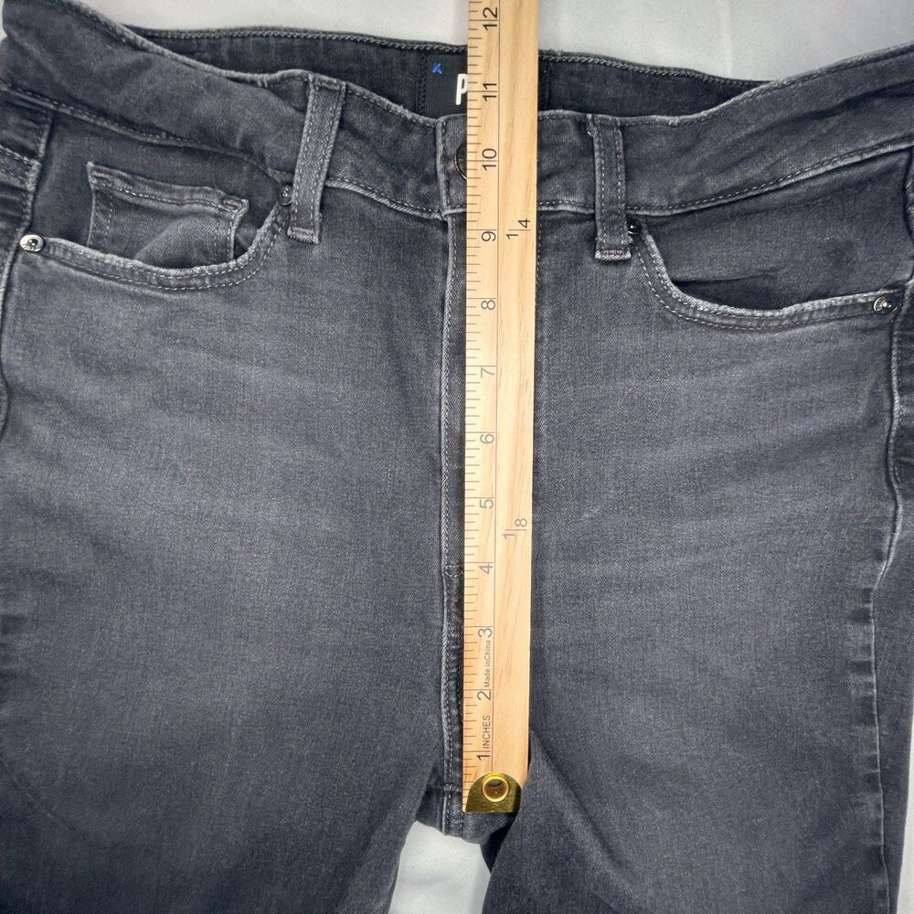 PAIGE Jeans Sz 28 Women's Margot Ankle Black Wash Comfort Stretch Spandex Pants - Picture 5 of 14